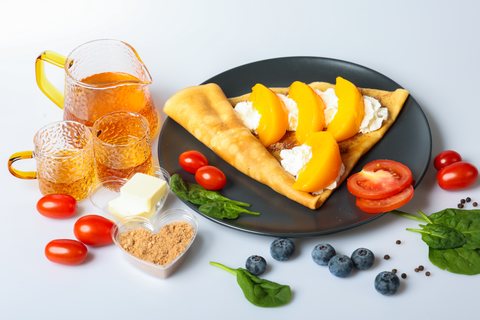Peaches & Cream from Crêpe Café